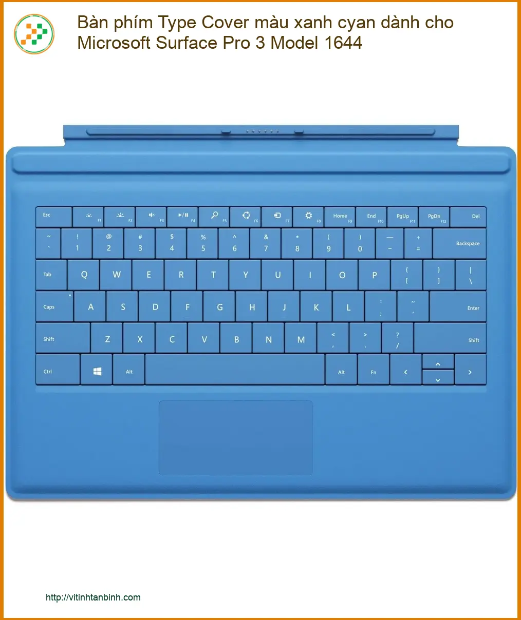 Bàn phím Surface Pro 3 Type Cover xanh cyan - Cửa hàng sẵn hàng lấy ngay