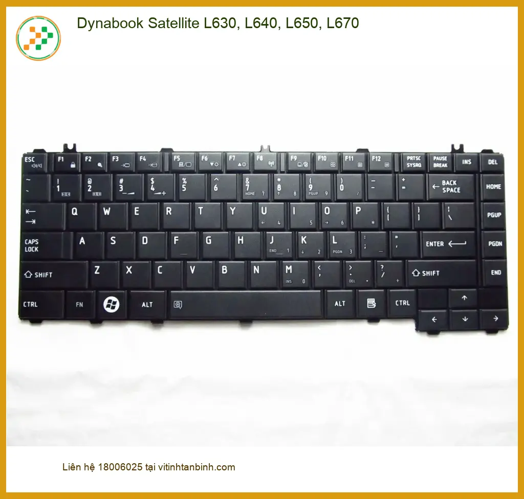 Bàn phím Laptop Dynabook Satellite L630, L640, L650, L670 - Kho linh kiện