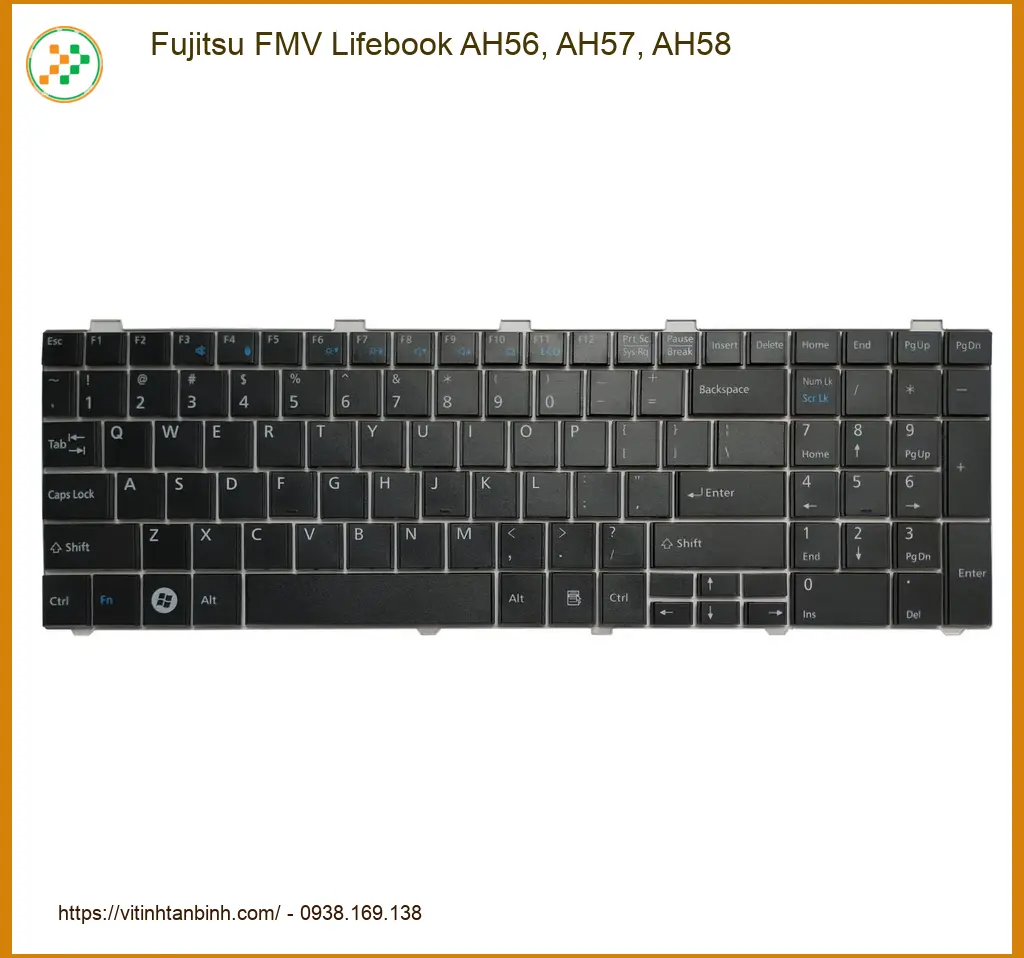 Bàn phím Laptop Fujitsu AH56 AH57 AH58 - Thay thế Chính hãng TPHCM
