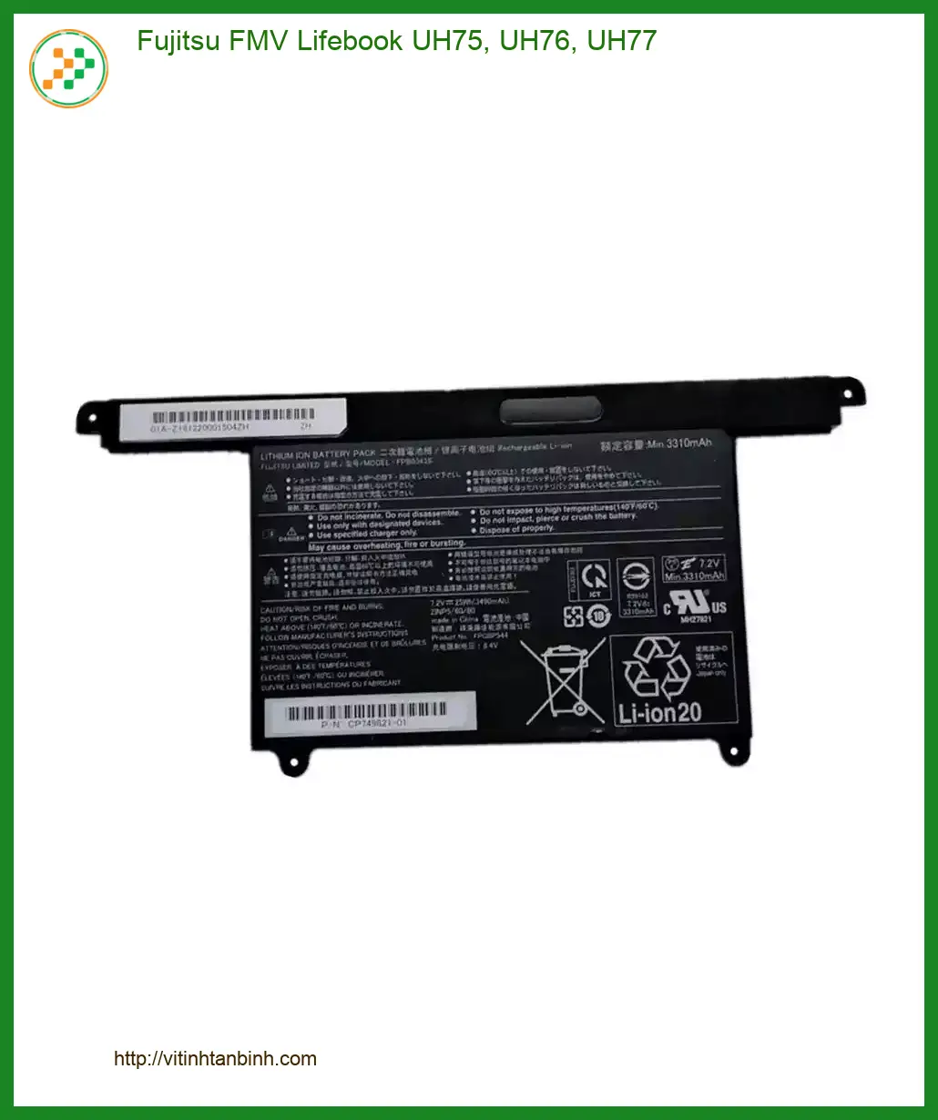 Pin Laptop Fujitsu UH75 UH76 UH77 - Sẵn hàng tại TPHCM | Giá rẻ, Lấy liền