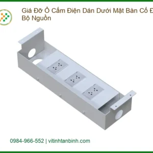 Giá Đỡ Ổ Cắm Điện Dán Dưới Mặt Bàn - Sẵn Kho TPHCM Lấy Ngay