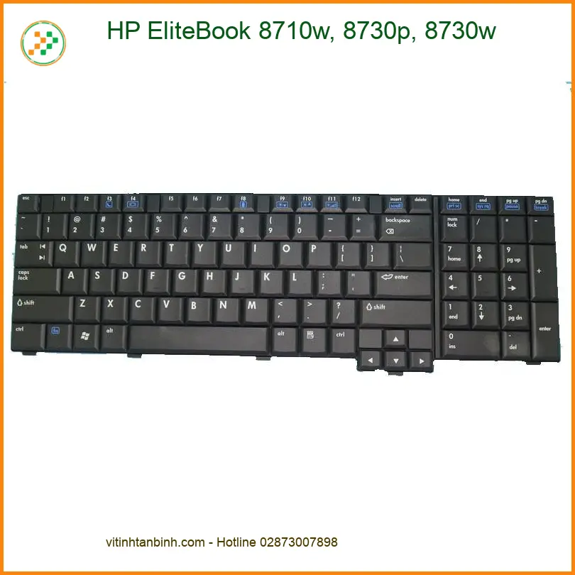 Bàn phím Laptop HP EliteBook 8710w, 8730p, 8730w - Sẵn hàng chính hãng TPHCM