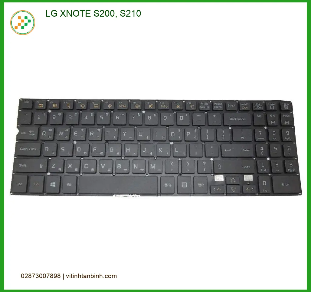 Bàn phím Laptop LG XNOTE S200 S210 - Linh kiện thay thế, sẵn hàng lấy ngay TPHCM