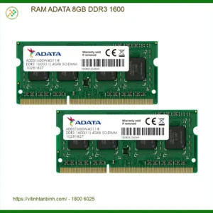 Ram Laptop RAM ADATA 8GB DDR3 1600 - Cửa hàng Sẵn hàng Lấy ngay TPHCM
